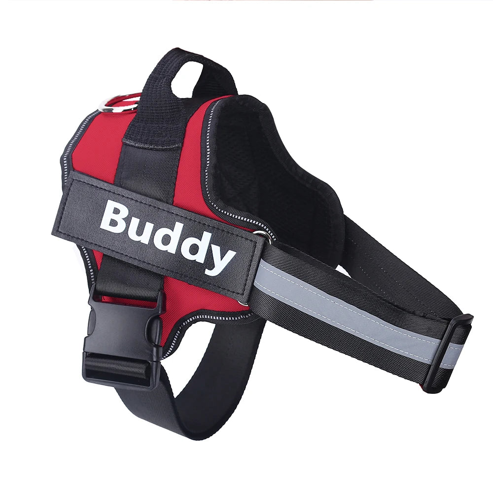 Personalized Dog Harness NO PULL Reflective Breathable Pet Harness Vest For Small Large Dog Outdoor Walk Training Accessories