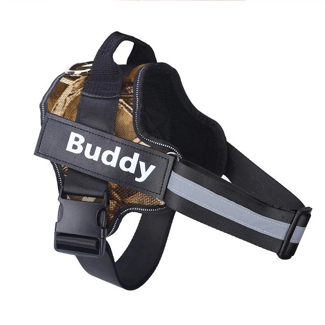Personalized Dog Harness NO PULL Reflective Breathable Pet Harness Vest For Small Large Dog Outdoor Walk Training Accessories