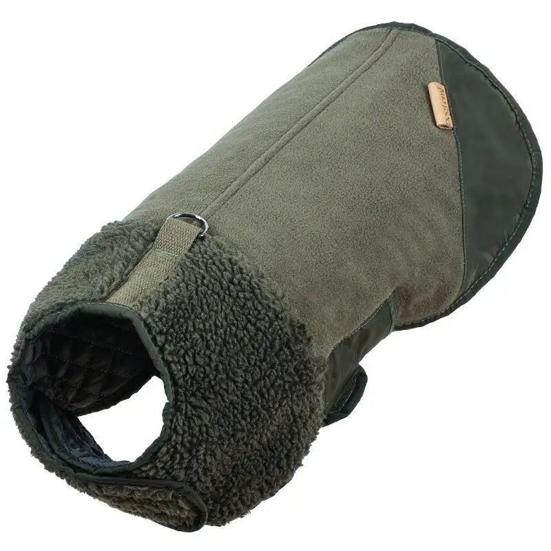 Dog Winter Warm Windproof Adjustable Lamb Fleece Jacket Thick Cotton Coat S M L XL Beige Brown Blue Army Green