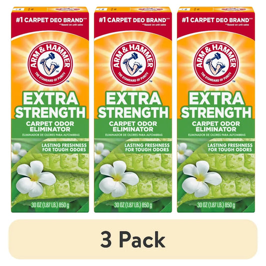 Extra Strength Carpet Odor Eliminator Powder Fresh Scent 30 oz 3 Pack Carpet Cleaner Deodorizer for Home Pets