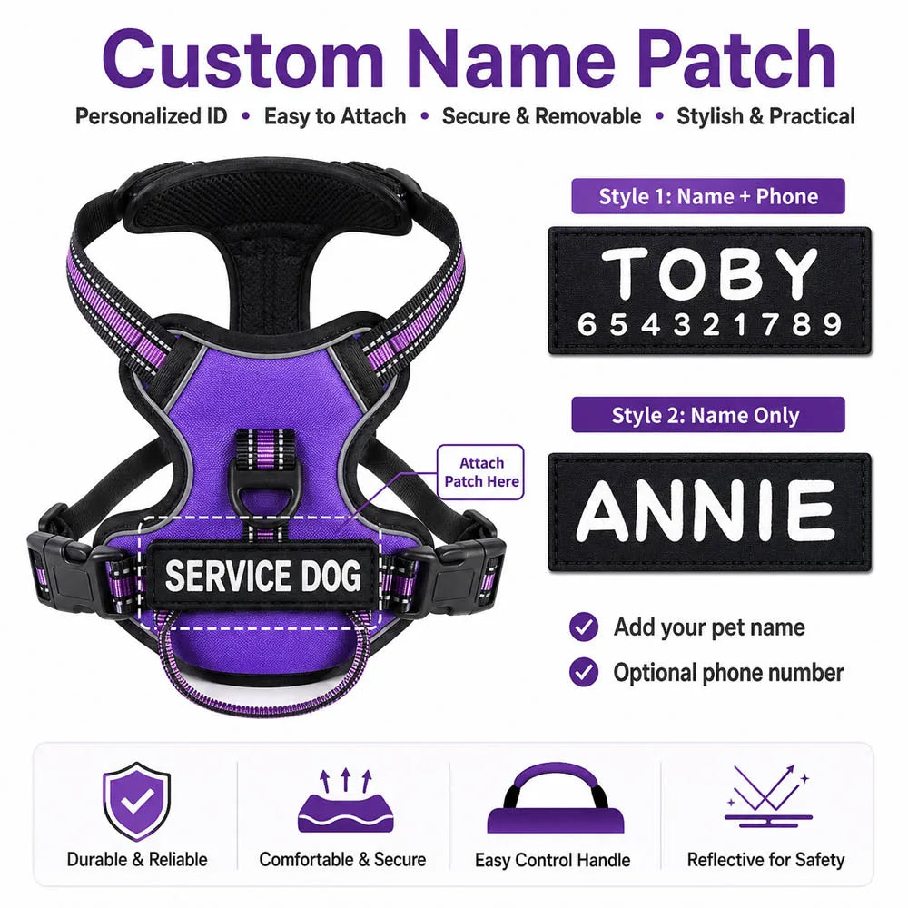 Nylon Dog Harness Vest Reflective Dog Harness Personalized Breathable Adjustable Pet Harness Leash For Small Medium Large Dogs