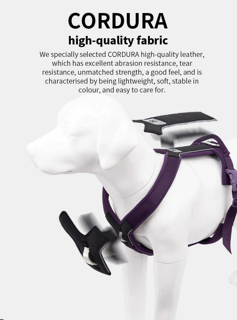 SMALL COMBINATION Dog Harness for Small Medium Large Dogs No Pull Reflective Dog Harness Adjustable Comfortable Outdoor Walking