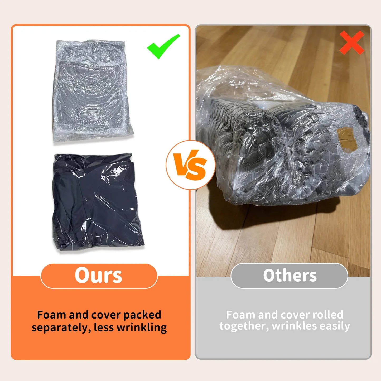 Orthopedic Dog Beds Dark Grey Pet Sofa Cushion with Removable Machine Washable Cover Foam Base & Bolsters Dog Couch for Large Medium Small Dogs