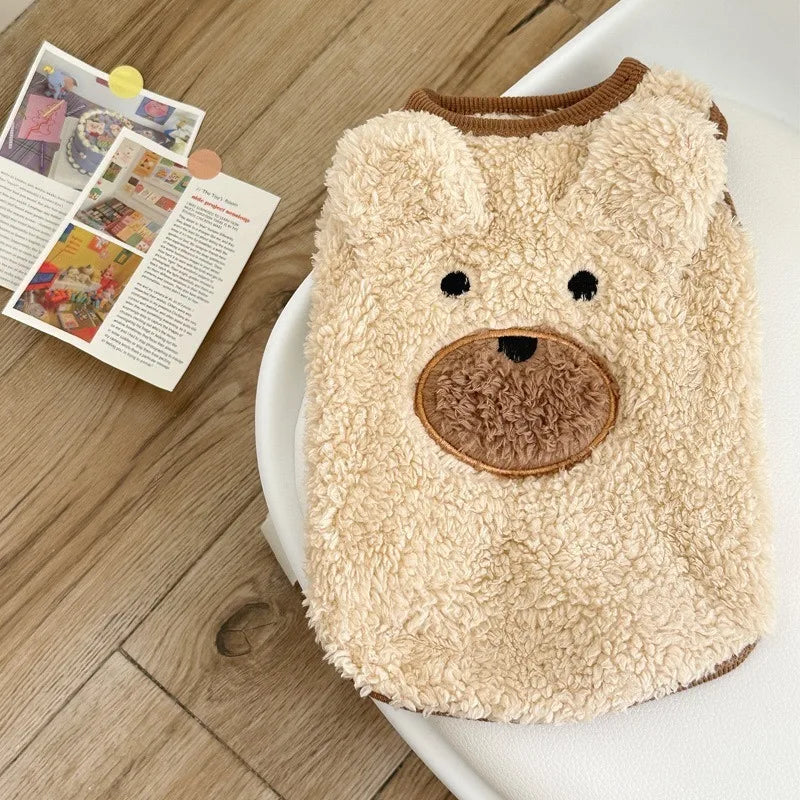 Winter Clothing Plush Teddy Bear Sweater Warmth Pets Cute Clothes Teddy Schnauzer Clothes Puppy Clothes Dog