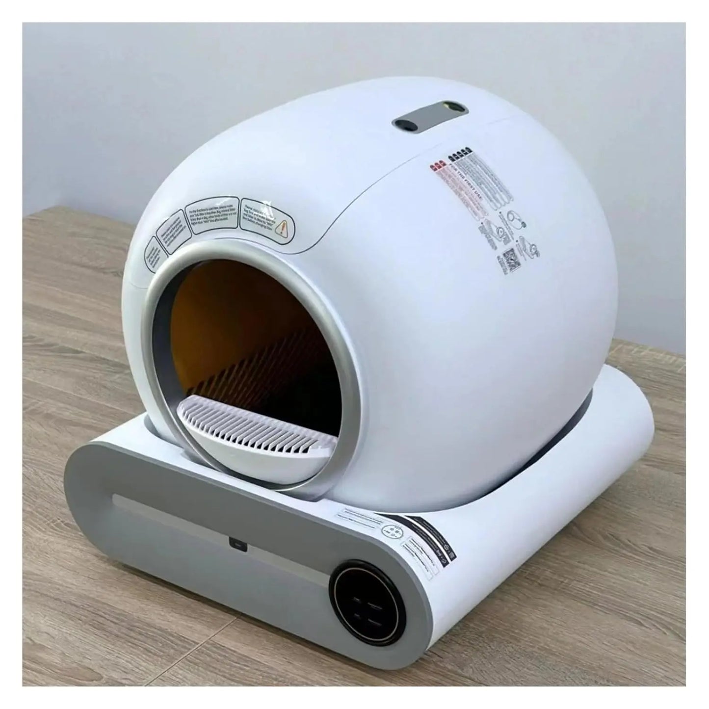 Cat Litter Box, 9L Self-Cleaning Cat Litter Box App Control, ONLY Supports 2.4G WiFi W/Litter Mat&Trash Bags, Fit, Customized