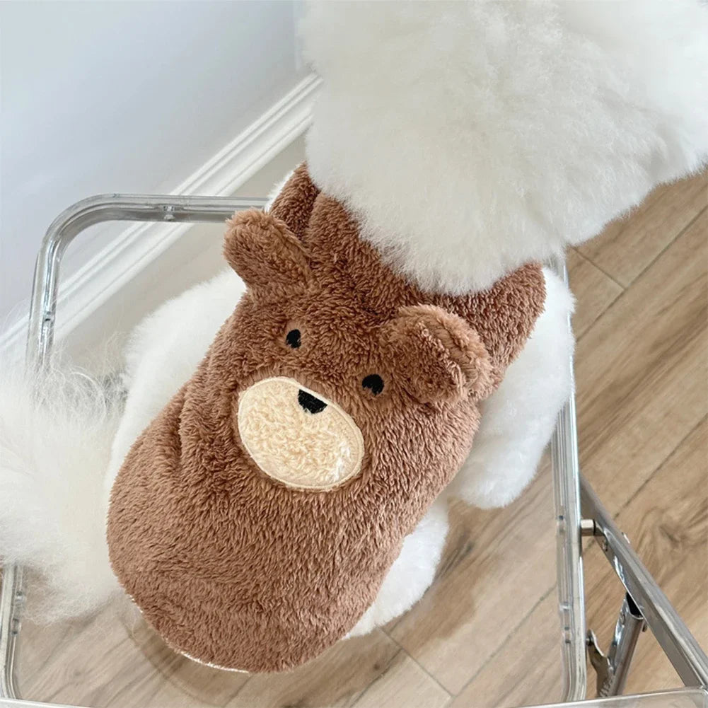 Winter Clothing Plush Teddy Bear Sweater Warmth Pets Cute Clothes Teddy Schnauzer Clothes Puppy Clothes Dog